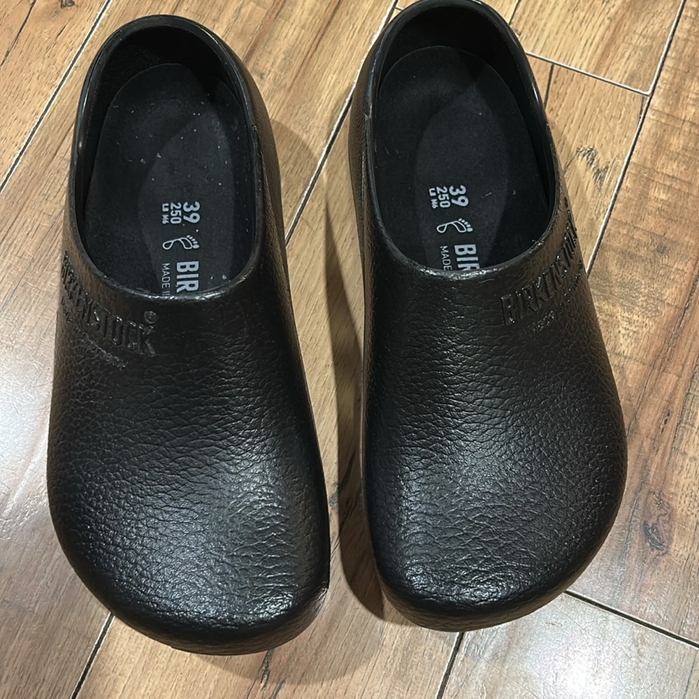 Birkenstock Profi-Birki Size 39 Black Professional Clogs - Picture 2 of 9
